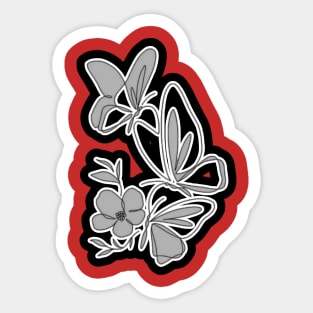 pretty butterfly Sticker